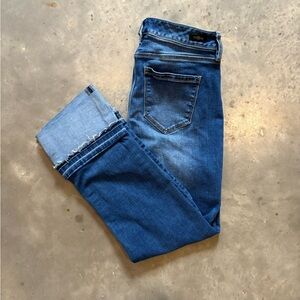 Liverpool Jeans Rolled Frayed Hem Jeans